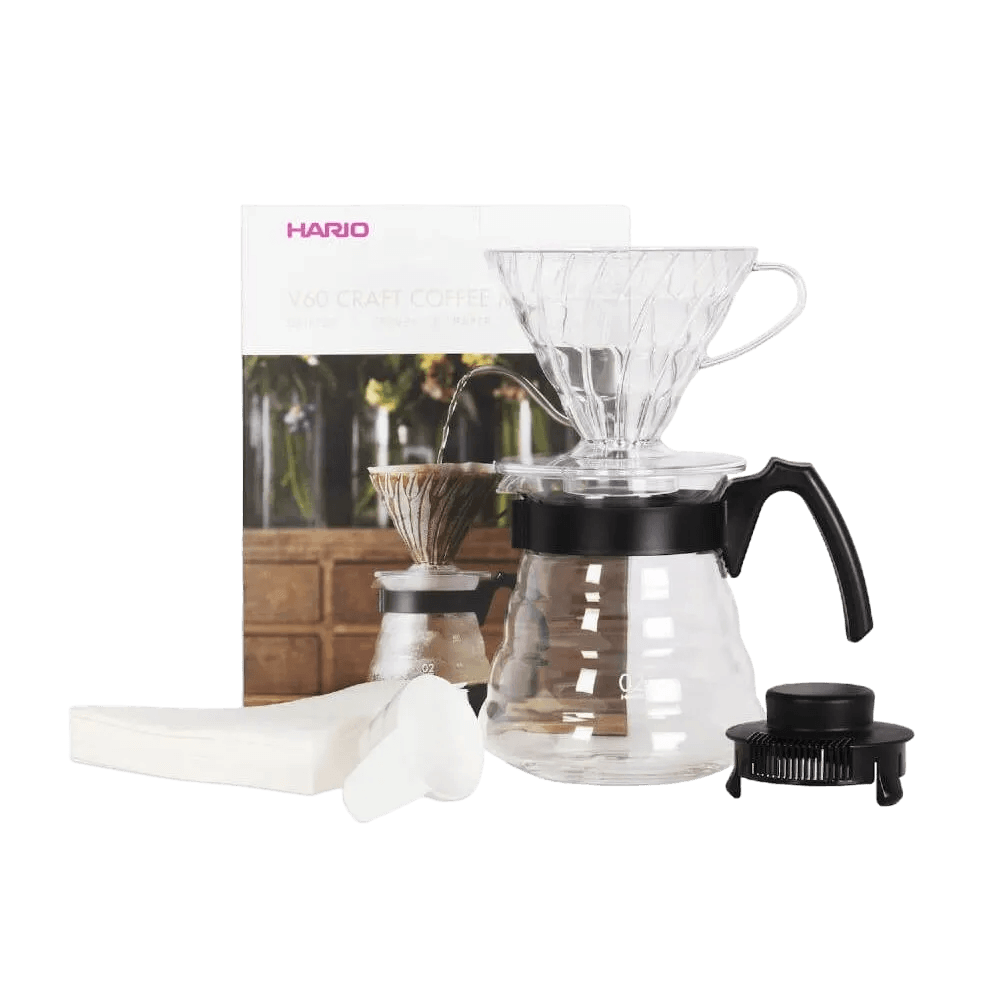 Kit Hario V60 Craft Coffee Maker com dripper, jarra de vidro e filtros